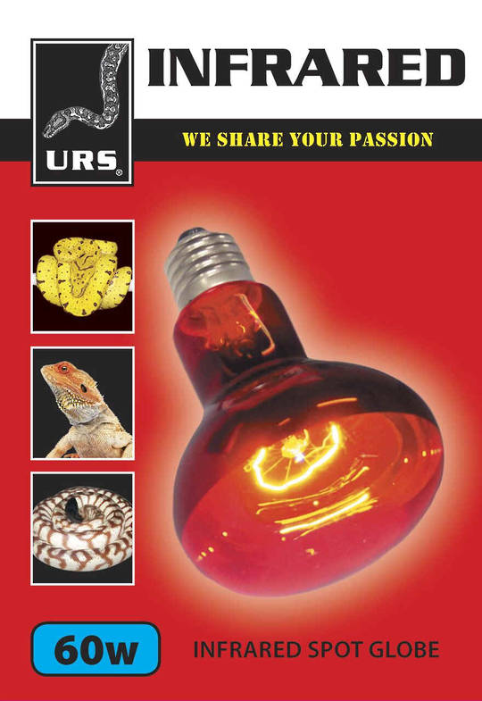 URS Infrared Basking Lamp 60 Watt
